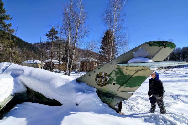 Licking a Mig in Bulgaria