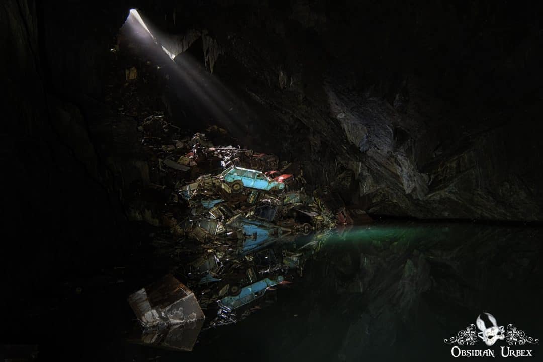 Cavern of Lost Souls Wales Car Cave Abandoned Cars In Slate Mine