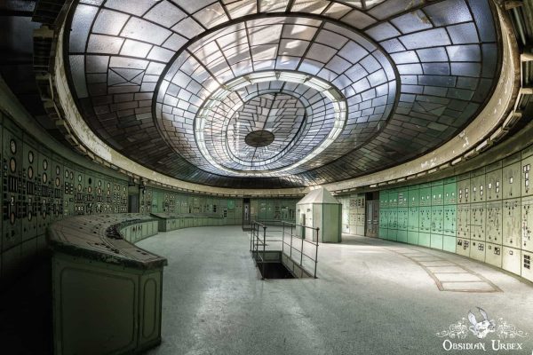 Special K Hungary abandoned power plant control room panorama
