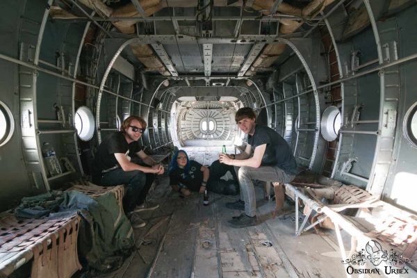War Planes Janine Pendleton Jack Alford Jack Massey In Abandoned Airplane Fuselage France