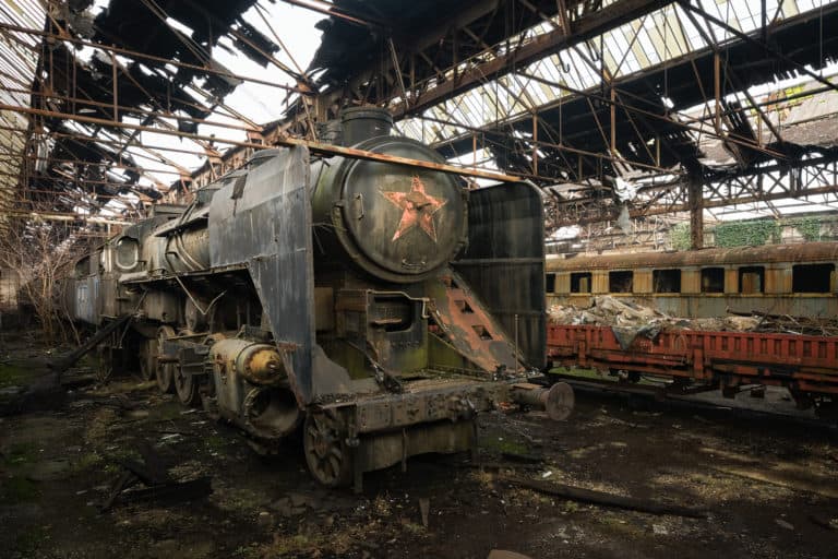 Red Star Train Graveyard Hungary Featured Image