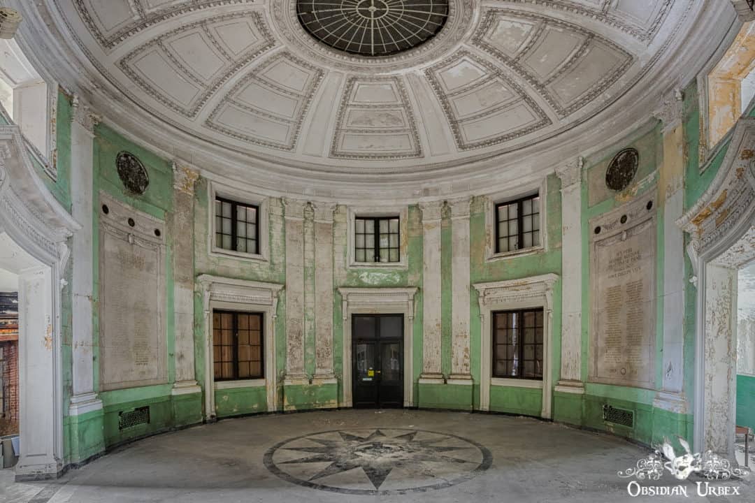 Top 10 Abandoned Locations in Pennsylvania Number by Janine Pendleton 05 Rotunda Town Hall Classical Revival Architecture In Ruins