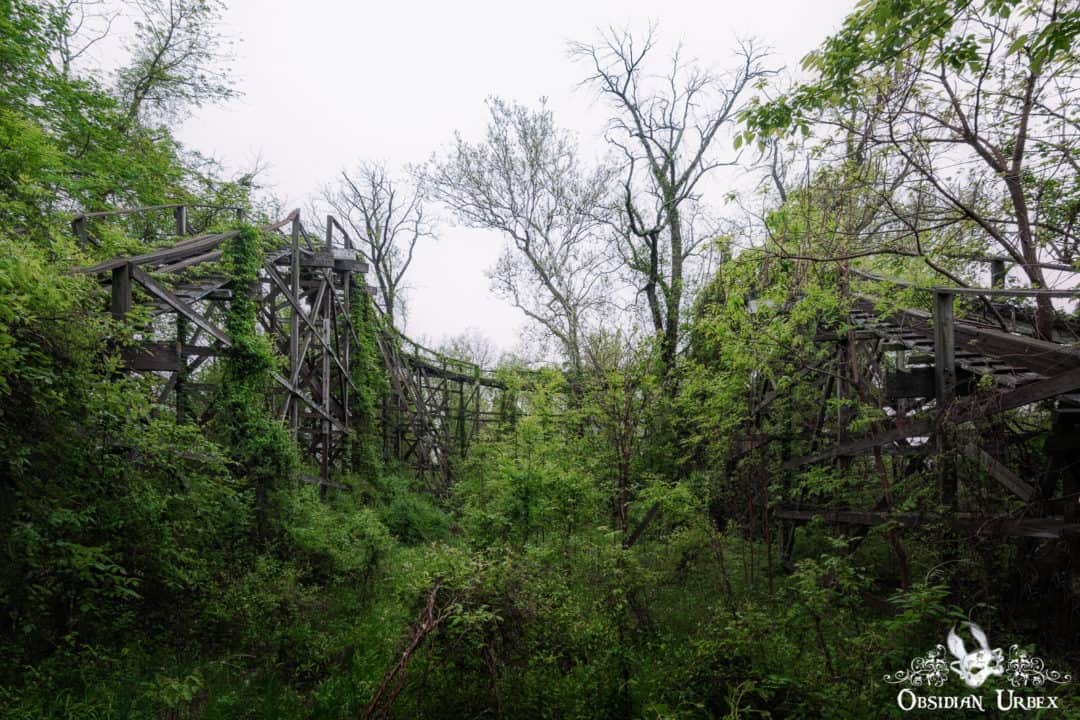 Top 10 Abandoned Locations in Pennsylvania Number by Janine Pendleton 07 Wooden Rollercoaster Covered In Plants