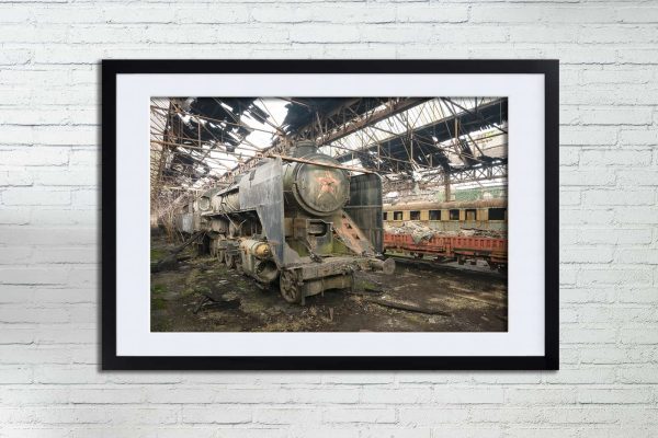 The Rusted Soviet Star Framed Fine Art Print By Obsidian Urbex Photography Frame Detail Photo The Rusted Soviet Star Framed Fine Art Print By Obsidian Urbex Photography Frame Detail Photo