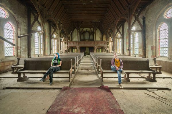 Germany Summer 2021 The One Year Later Tour Blog Selfie In Abandoned Church Janine Pendleton Bastian Ahrens