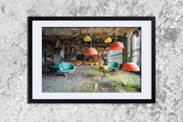 Failing Light Kuroshio Inn Framed Fine Art Print By Obsidian Urbex Photography Frame Detail Photo