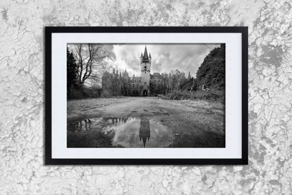 Fallen Gothic Queen Chateau Miranda Framed Fine Art Print By Obsidian Urbex Photography Frame Detail Photo