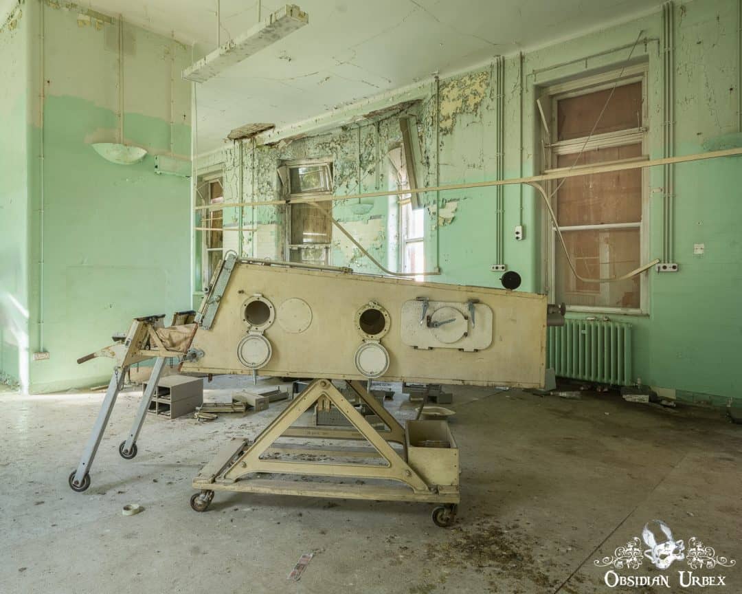 Iron Lung And Hyperbaric Chamber Ireland 1930s Both Portable Cabinet Respirator In Disused Hospital