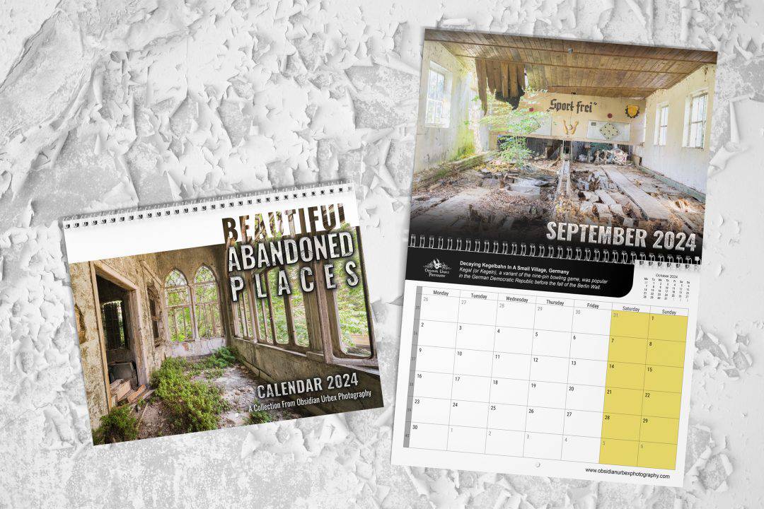 Beautiful Abandoned Places Calendars 2024 September Preview