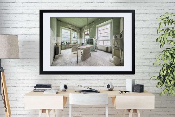 Patologia Verde Framed Fine Art Print By Obsidian Urbex Photography On Office Wall