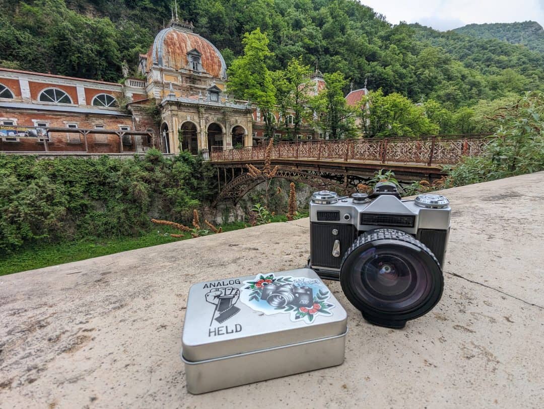 Hungary & Romania Road Trip 2024 Zenit E Infront Of Old Spa