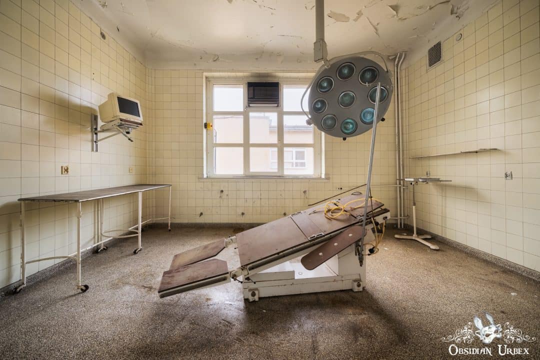 Abandoned Hospital Childrens Ward Poland Operating Theater With Light