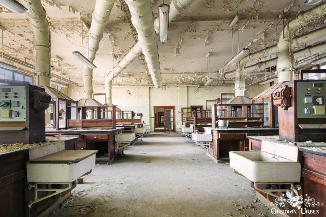 Val Benoit Institute of Chemistry and Metallurgy Belgium Abandoned Science Laboratory